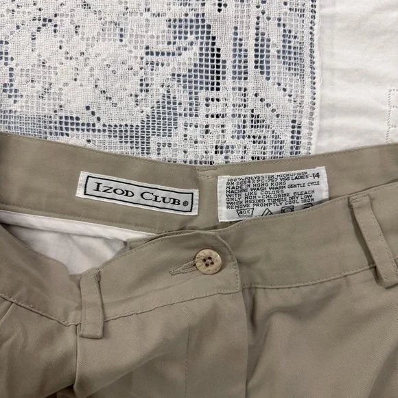 vintage izod club khaki trousers - Picture 2 of 6